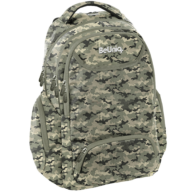 BeUniq Backpack, Camouflage - 40 x 30 x 18 cm - Polyester