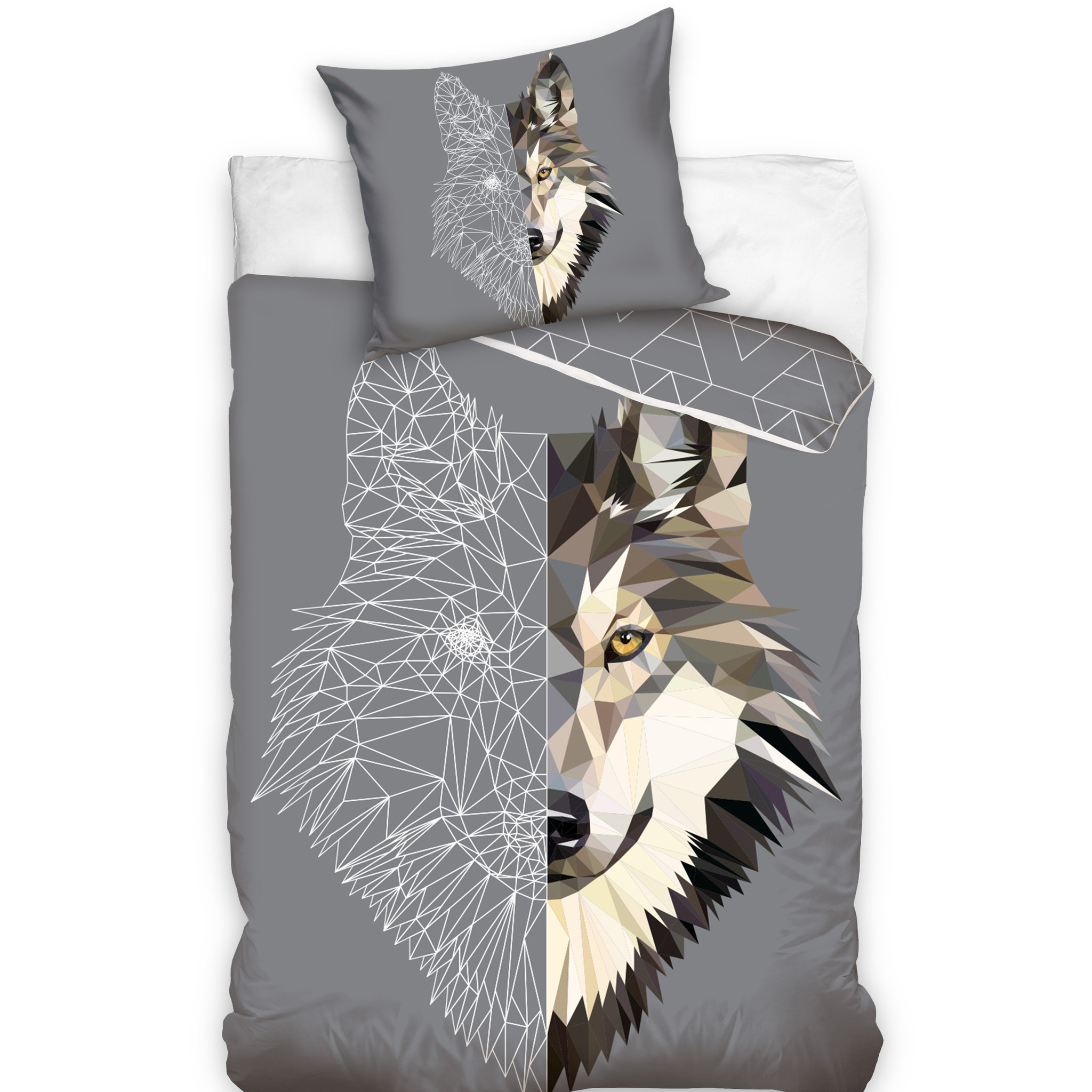 Animal Pictures Duvet cover, Wolf - Single - 140 x 200 cm - Cotton