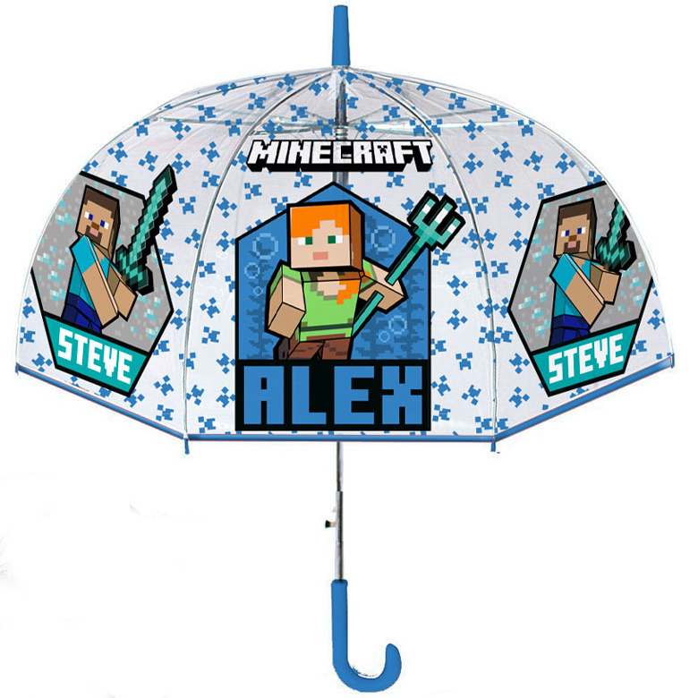 Minecraft Paraplu Steve en Alex - Ø 75 x 62 cm - Polyester