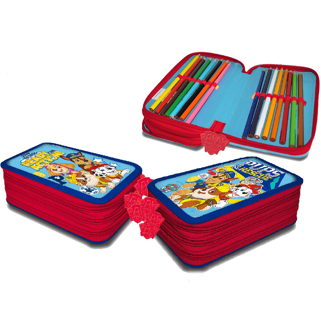 Paw Patrol Gevuld etui To the Rescue - 39 stuks - 11,5 x 19,5 x 6,5 cm - Polyester