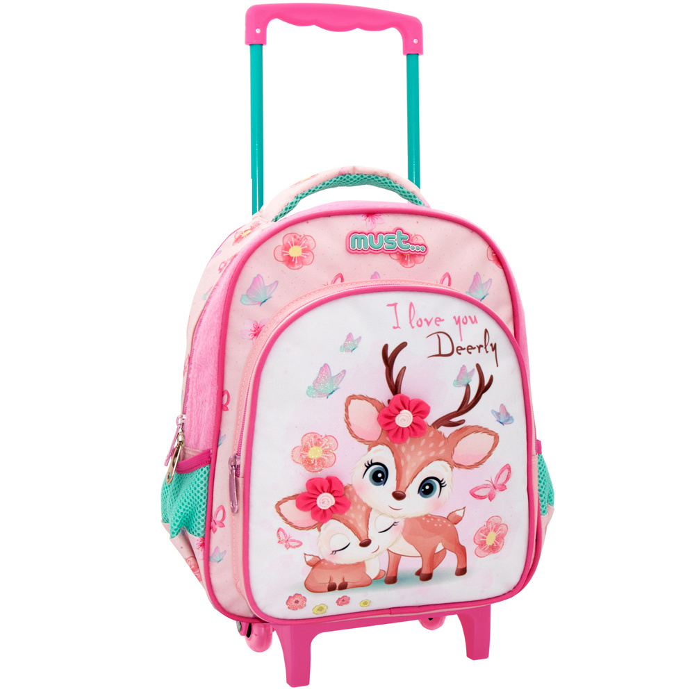 Must Trolley Backpack I Love you deerly - 31 x 27 x 10 cm - Polyester