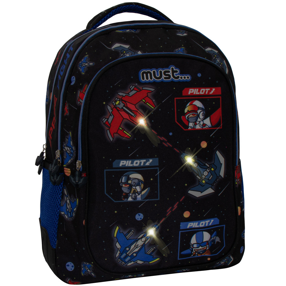 Must Backpack, Space LED - 43 x 33 x 18 cm - Polyester