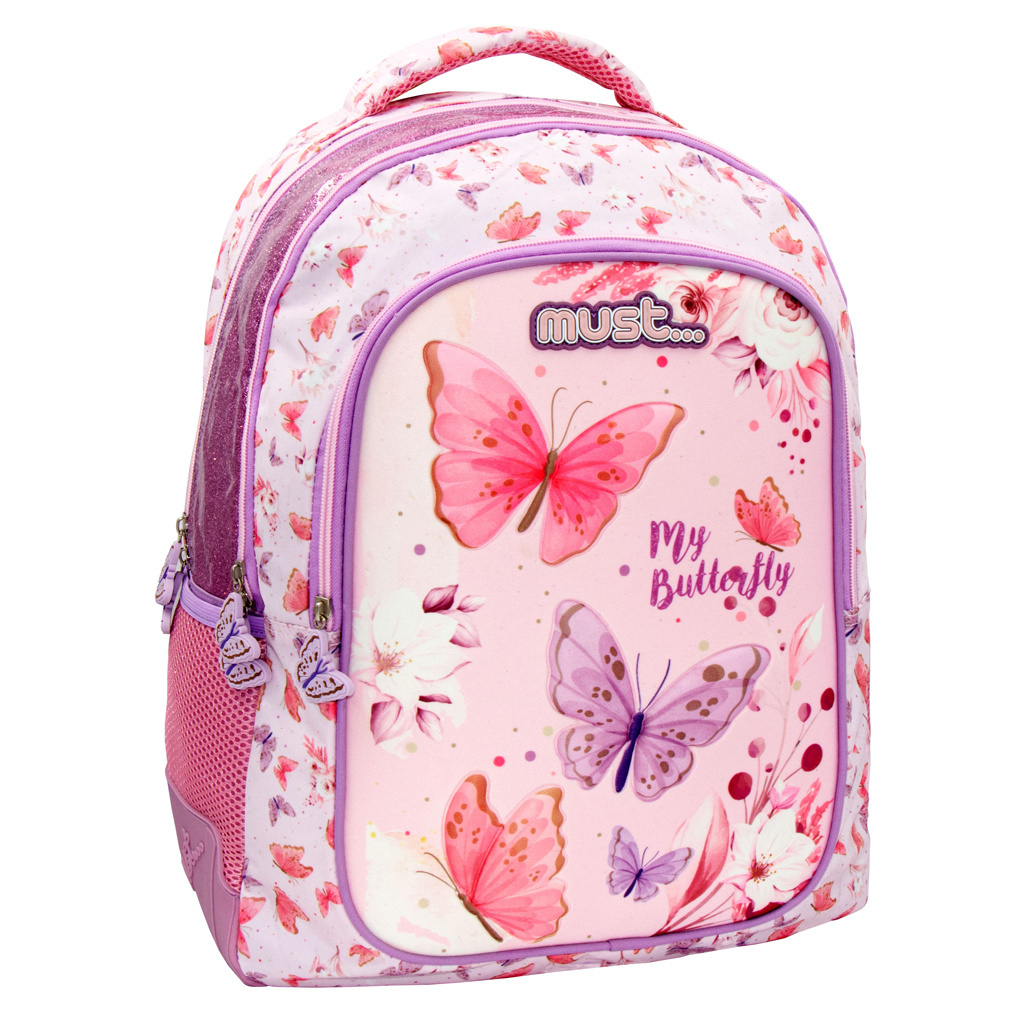 Must Backpack, 3D Butterfly - 43 x 33 x 18 cm - Polyester