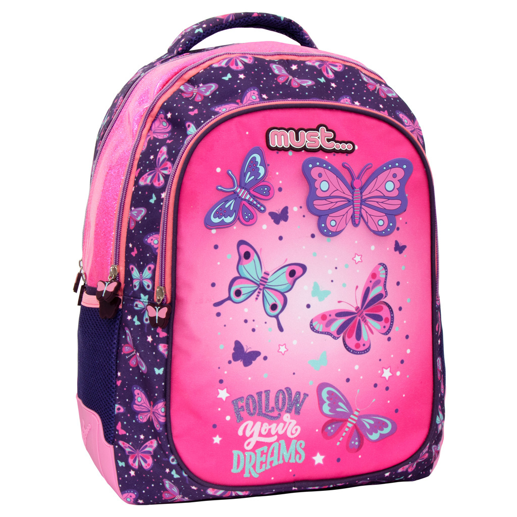 Must Backpack, Butterfly - 43 x 33 x 18 cm - Polyester