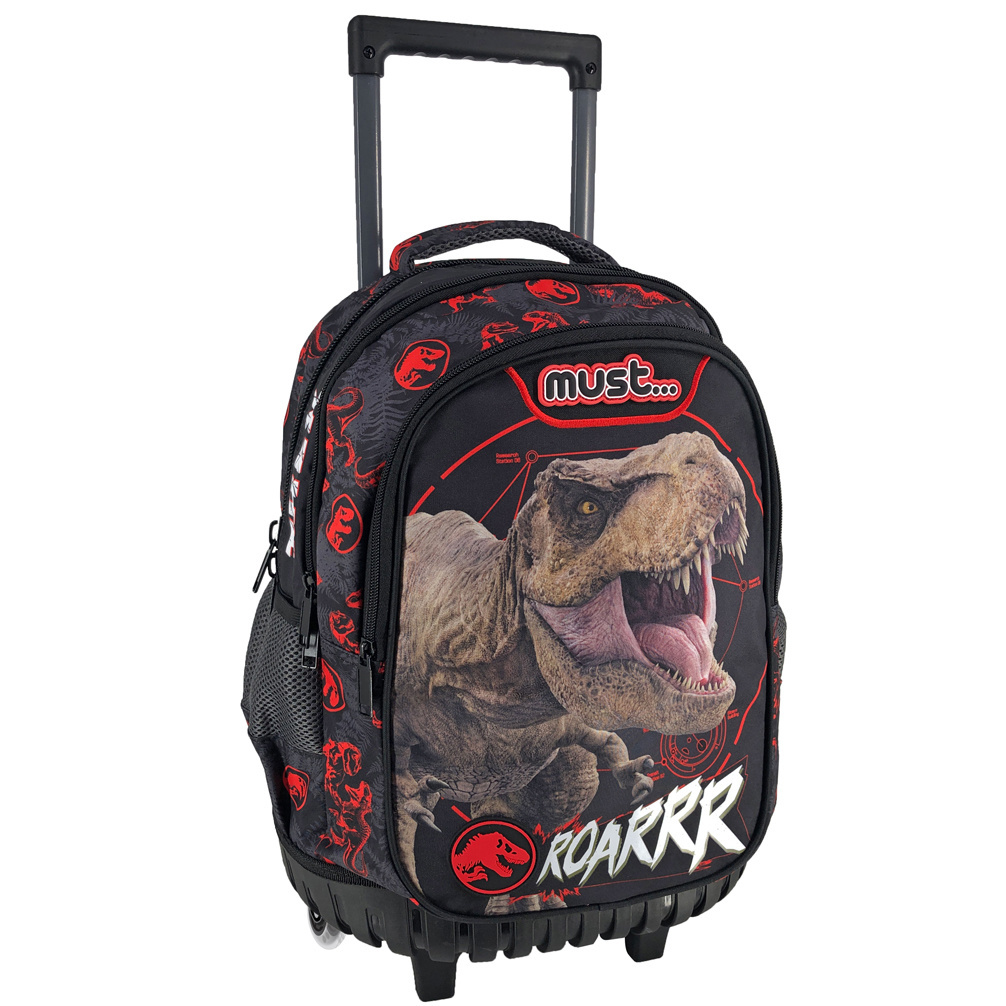 Jurassic World Backpack Trolley, T-Rex Roarrr - 44 x 34 x 20 cm - Polyester