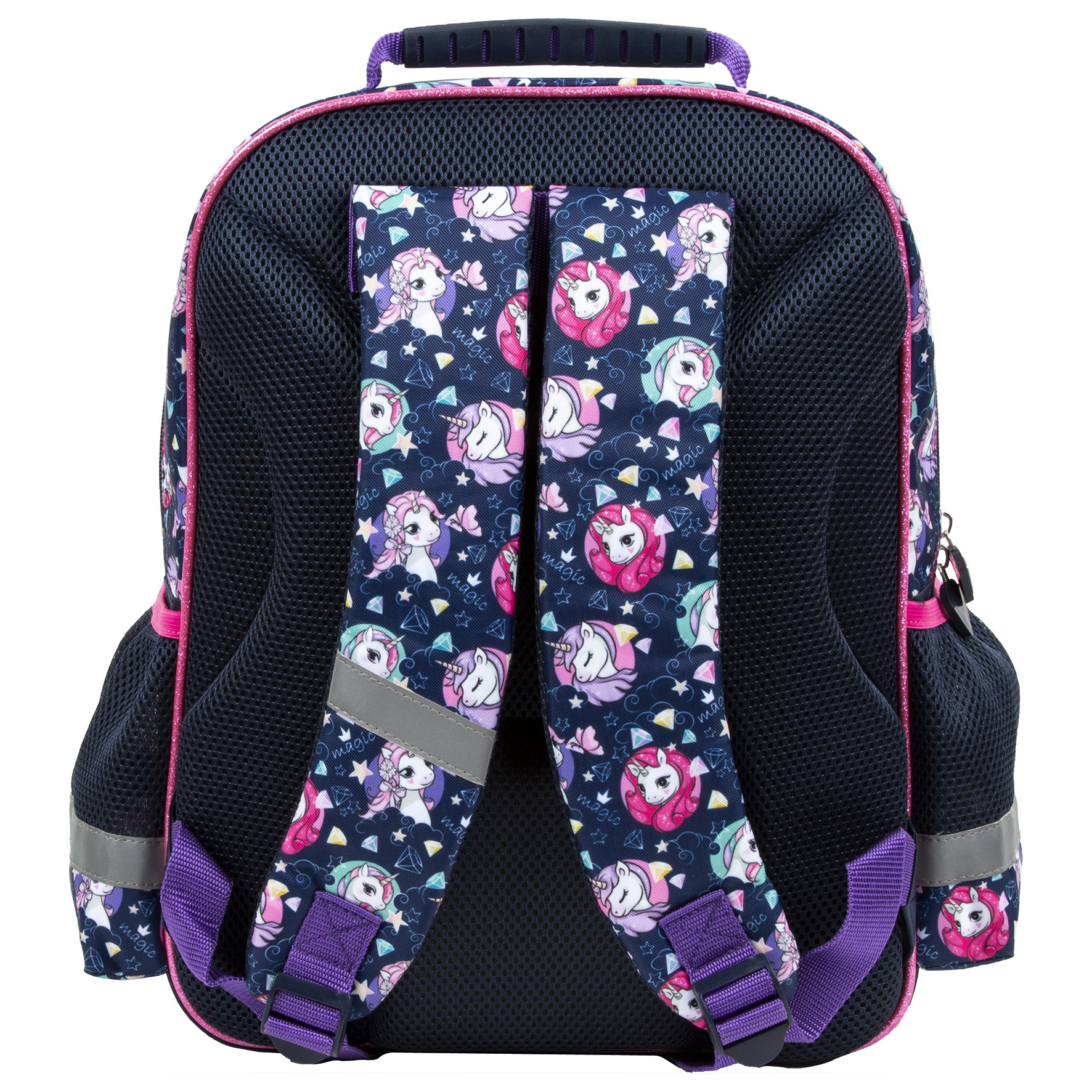 Unicorn Backpack, Shine - 38 x 28 x 17 cm - Polyester