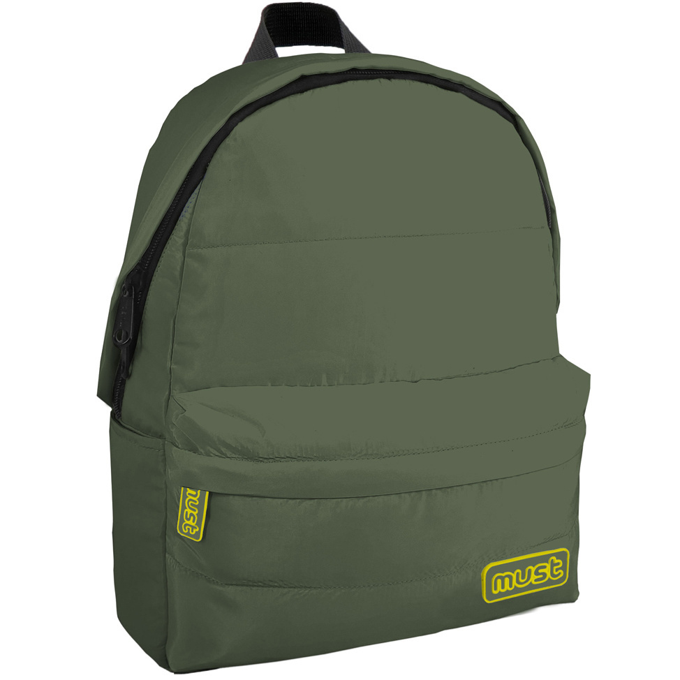 Must Must Backpack Puffy - 42 x 32 x 17 cm - Green / Yellow
