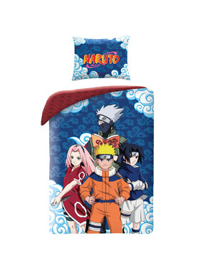 Naruto Duvet cover Sasuke Sakura Kakashi - 140 x 200 + 65 x 65 cm - Cotton