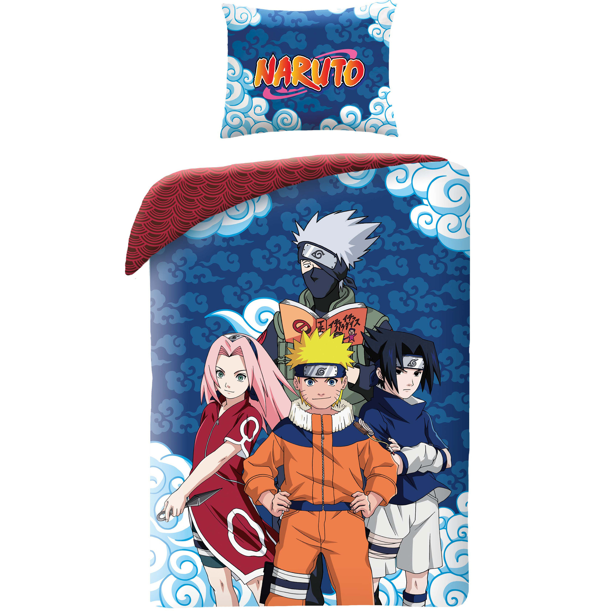 Naruto Duvet cover, Sasuke Sakura Kakashi - 140 x 200 - Cotton