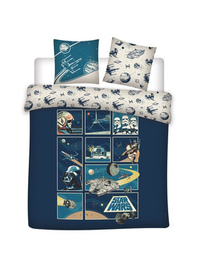 Star wars Duvet cover Cartoon Frames 240 x 220 cm Cotton