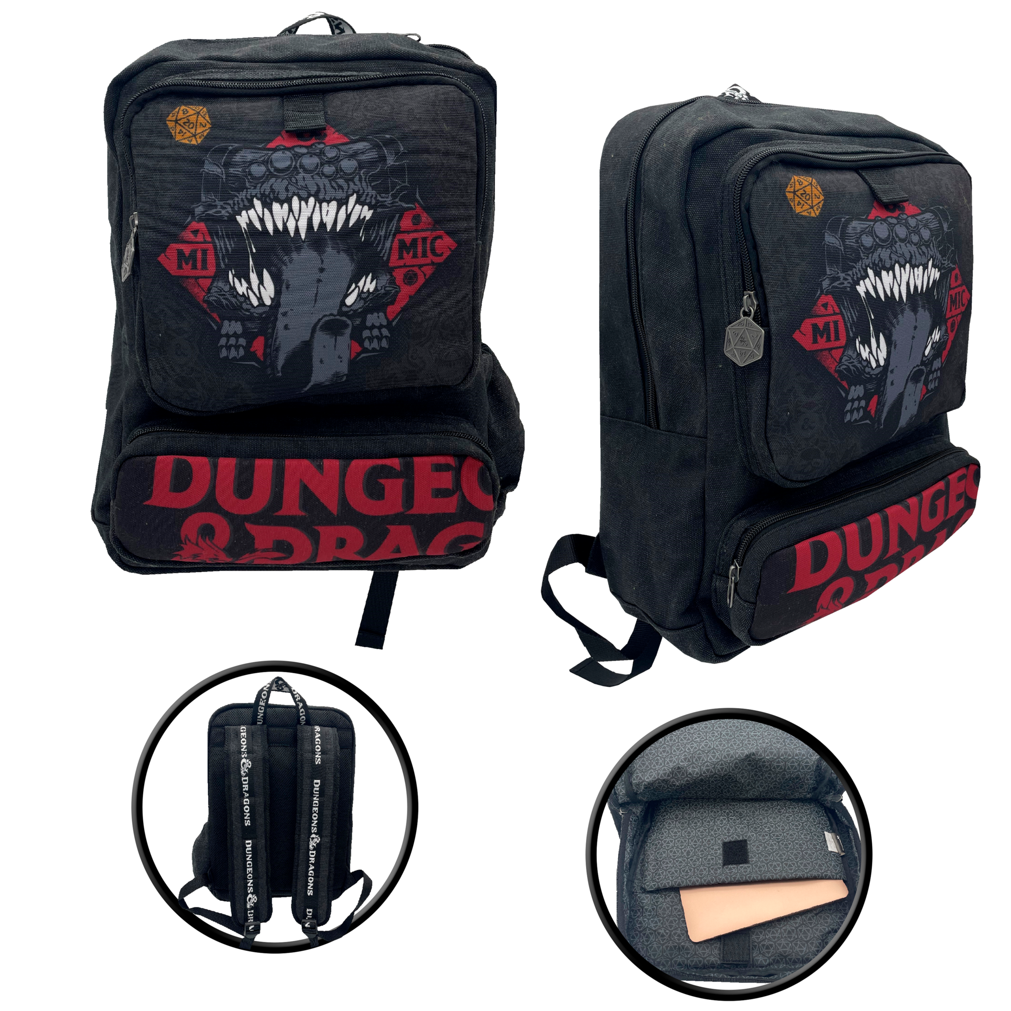 Dungeons & Dragons Backpack, Monsters - 42 x 30 x 11 cm - Cotton / Polyester