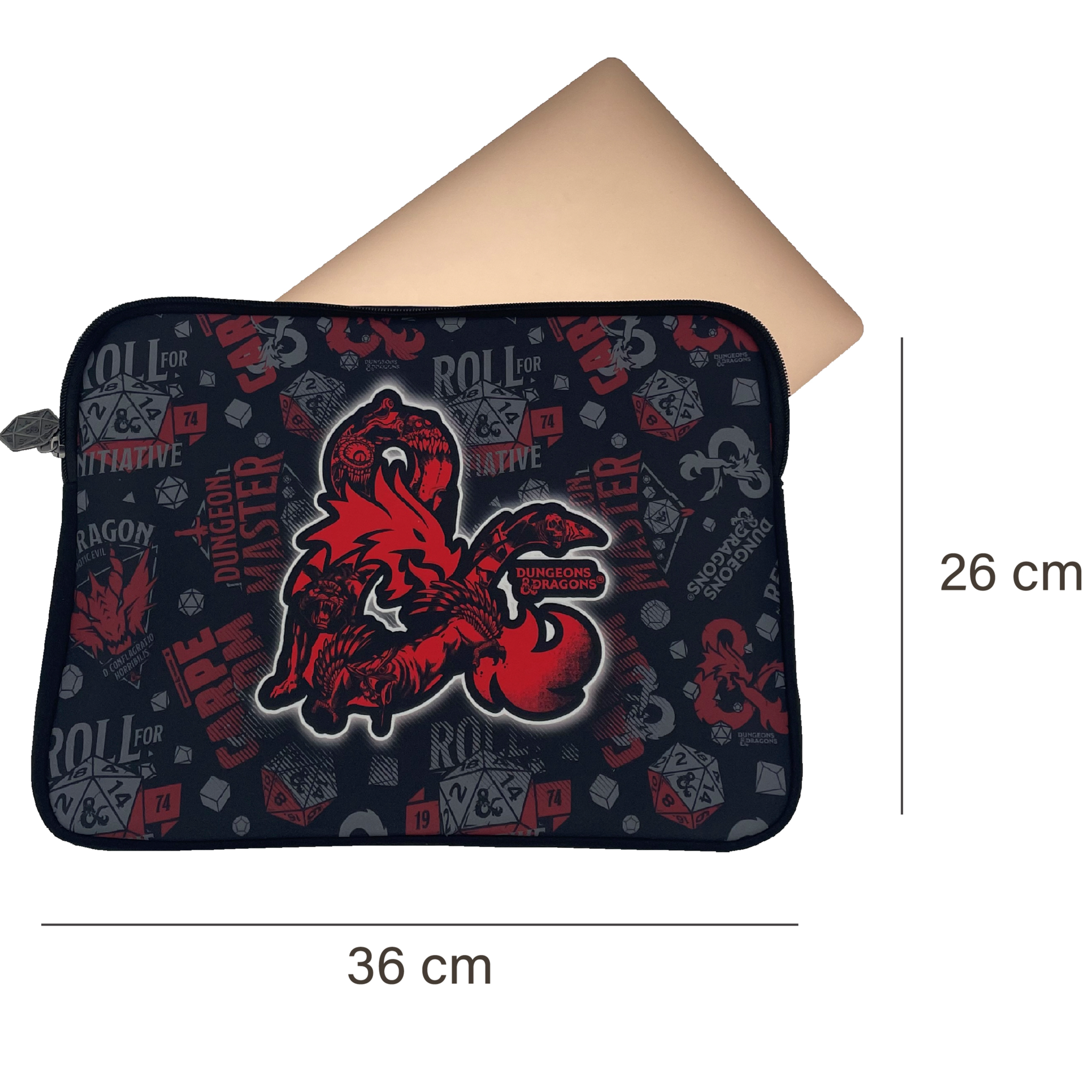 Dungeons & Dragons Laptop Sleeve 14", Monsters - 36 x 26 x 2 cm - Polyester