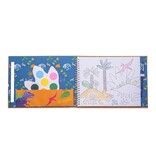 Floss & Rock Schilders blok, Dino - 27 x 20 x 1 cm - Multi