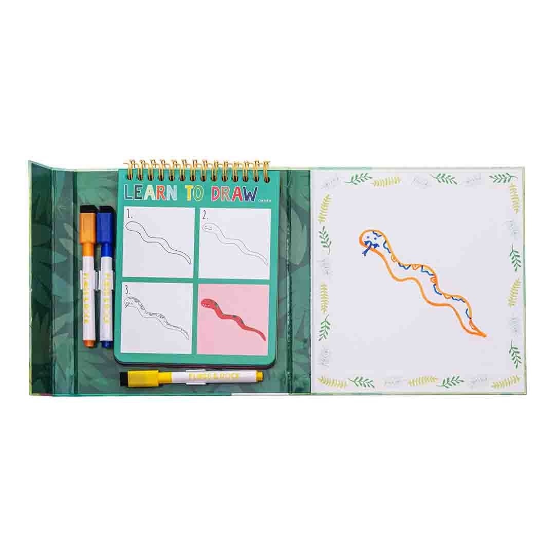 Floss & Rock Drawing Practice Set, Jungle - 18 x 18.5 x 2 cm - Multi