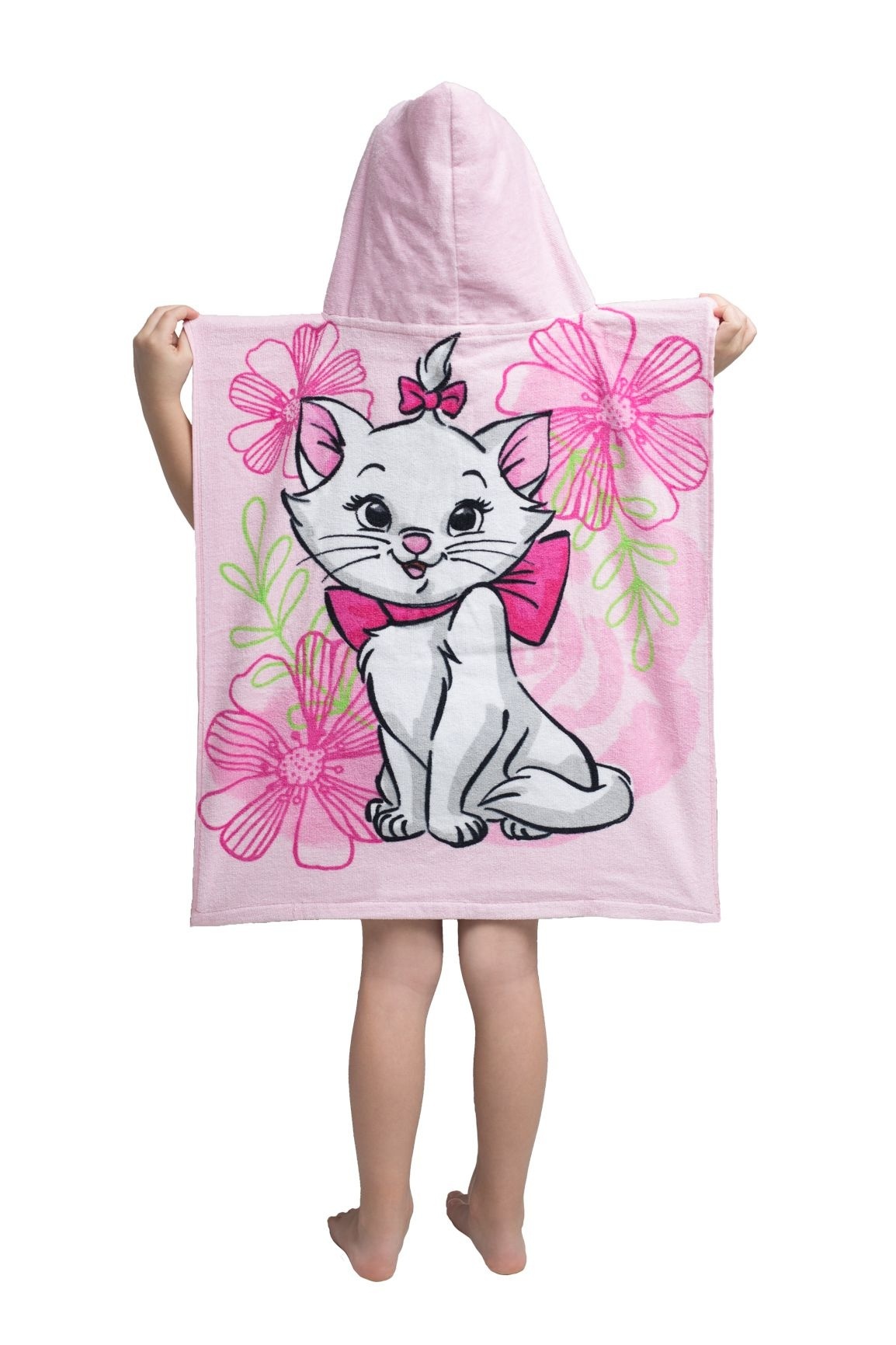 Disney Marie Cat Poncho / Bathcape Flower - 50 x 115 cm - Cotton