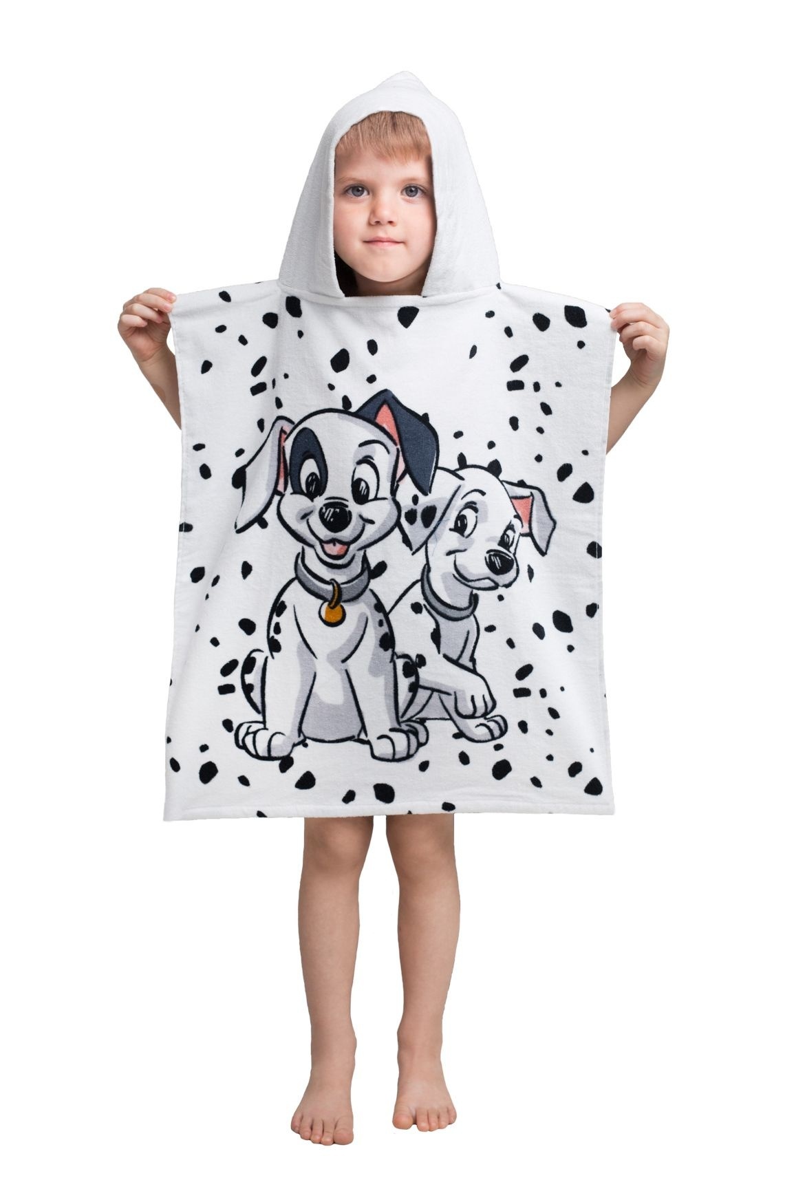 Disney 101 Dalmatiërs Poncho / Badcape Puppies - 50 x 115 cm - Katoen