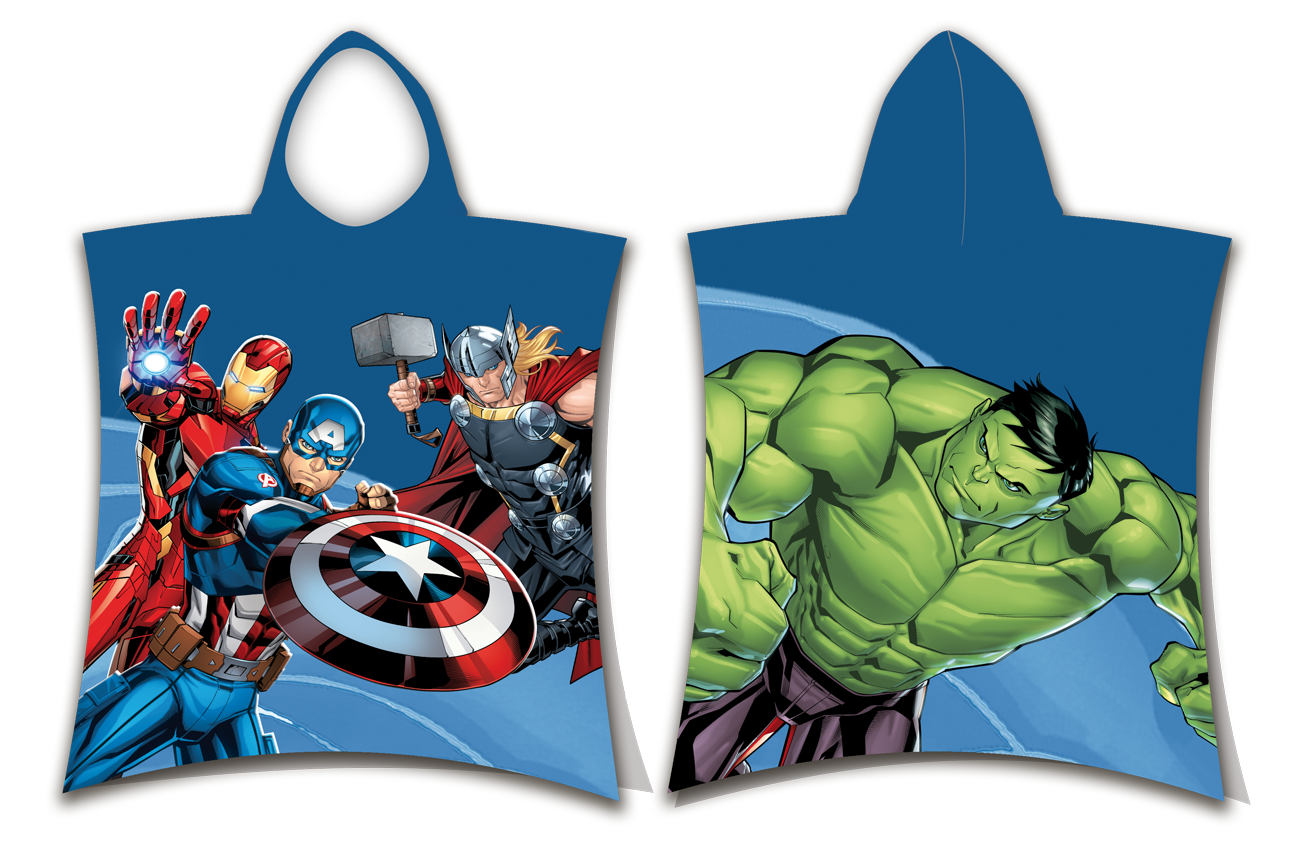 Marvel Avengers Poncho / Badcape Action - 50 x 115 cm - Katoen