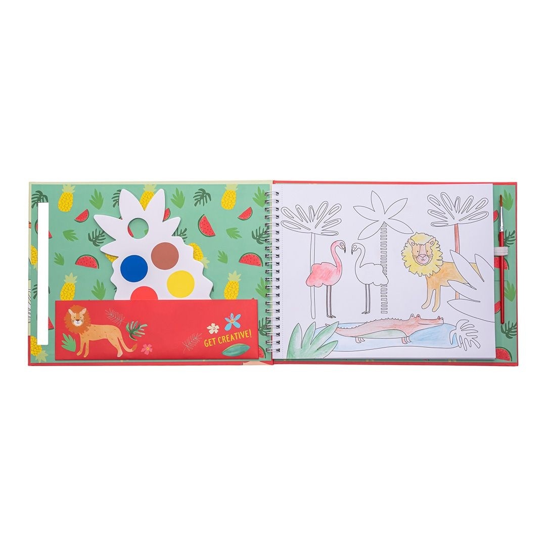 Floss & Rock Schilders blok, Jungle - 27 x 20 x 1 cm - Multi