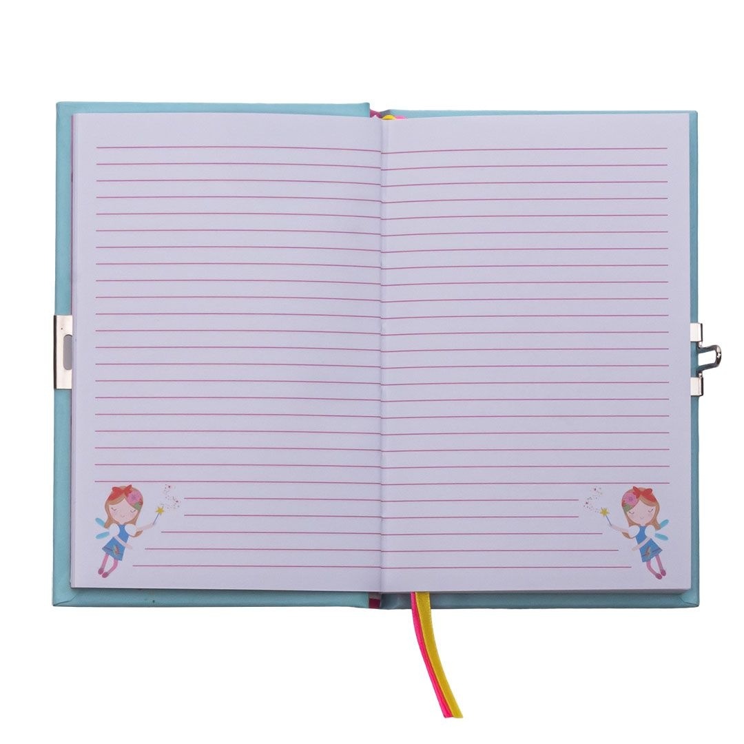 Floss & Rock Diary Rainbow Elf - 15 x 10 x 1.5 cm - with scent, stickers & lock