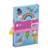 Floss & Rock Dagboek Regenboog Elfje - 15 x 10 x 1,5 cm - met geur, stickers & slotje