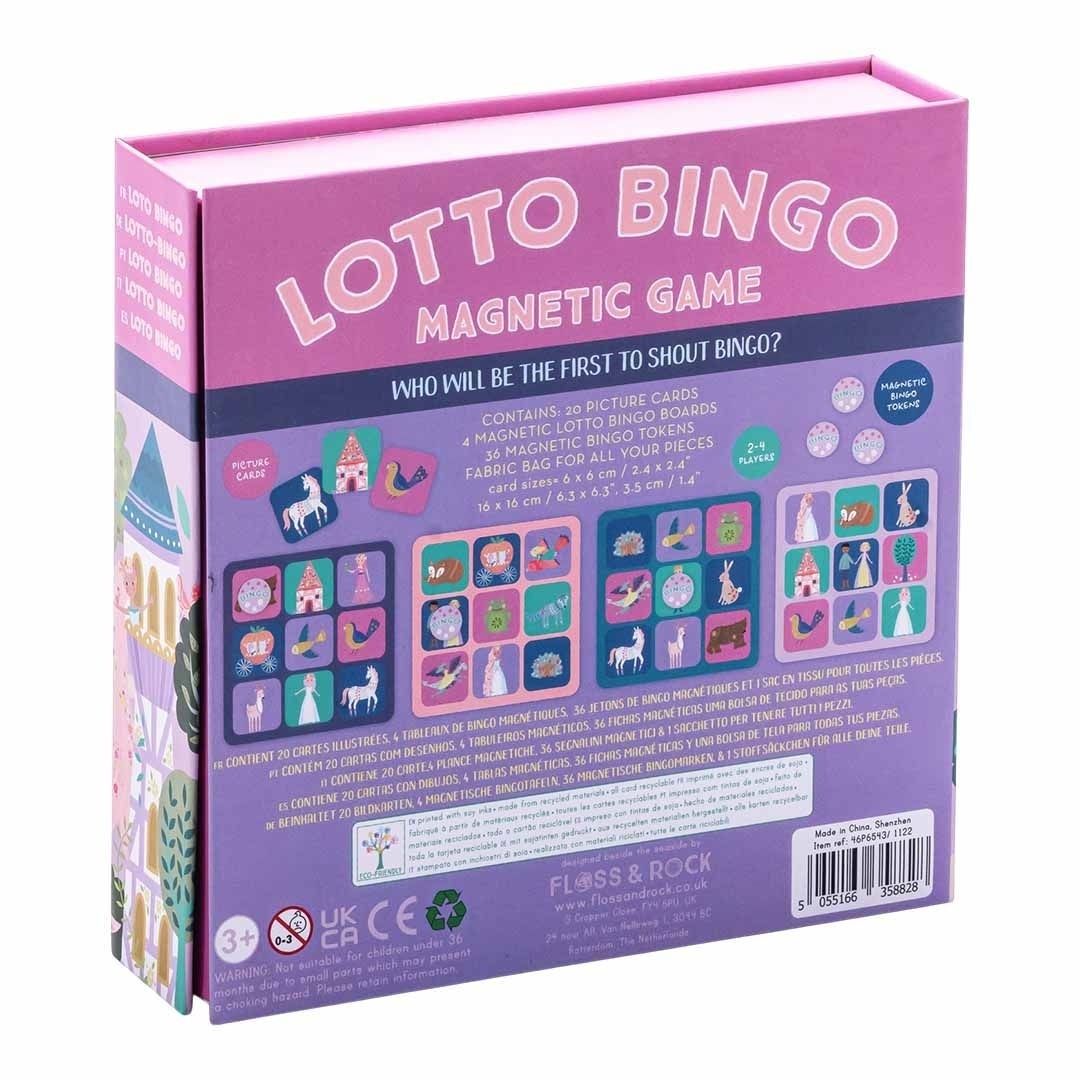 Floss & Rock Lotto / Bingo game, Fairytale - 17 x 17 x 4 cm - Multi