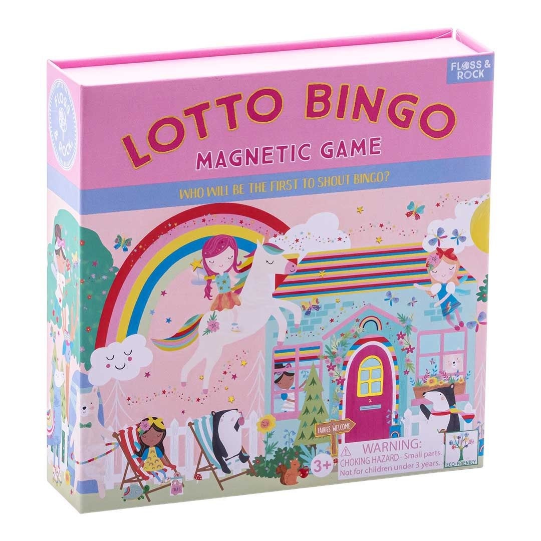 Floss & Rock Lotto / Bingo game, Rainbow Elf - 17 x 17 x 4 cm - Multi