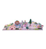 Floss & Rock Floor puzzle, Fairytales - 60 pieces - 132 x 32 cm - with pop-out figures