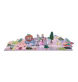Floss & Rock Vloerpuzzel, Sprookjes - 60 stuks - 132 x 32 cm - met pop-out figuurtjes