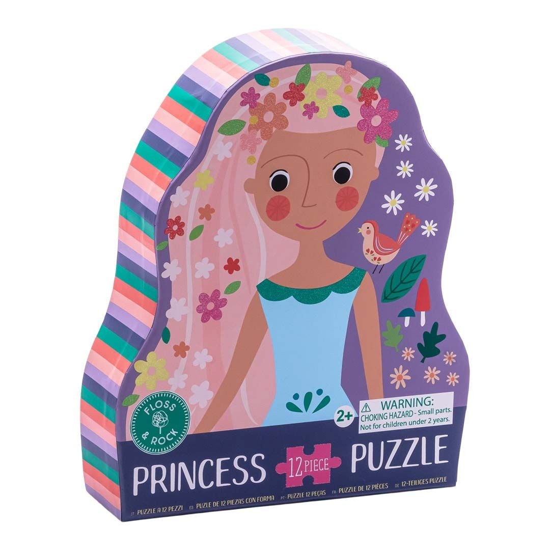 Floss & Rock Puzzle, Princess - 12 pieces - approx. 25 x 34 cm