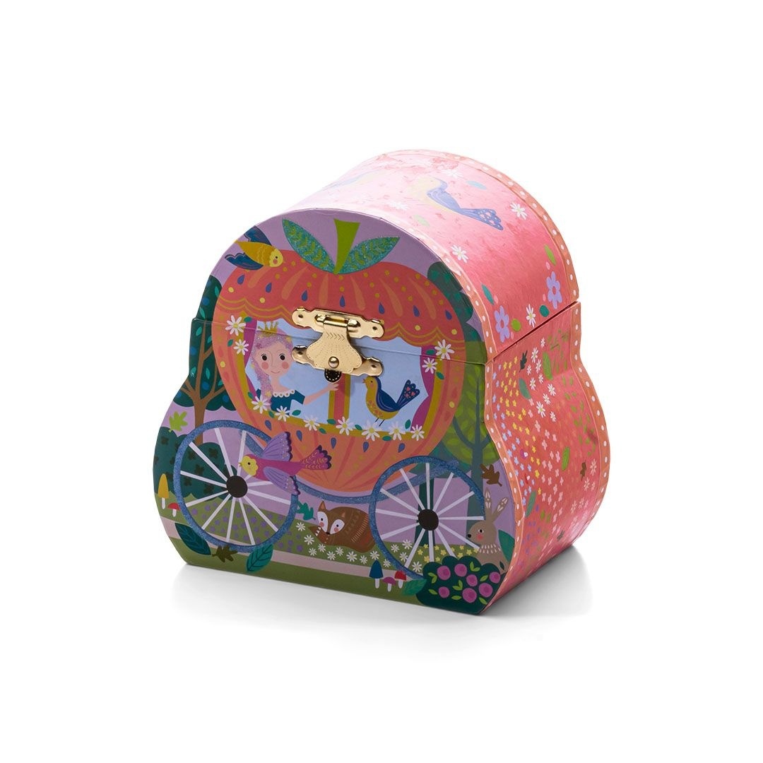 Floss & Rock Music / Jewelery box, Fairytale carriage - 13 x 13 x 8.5 cm - Multi