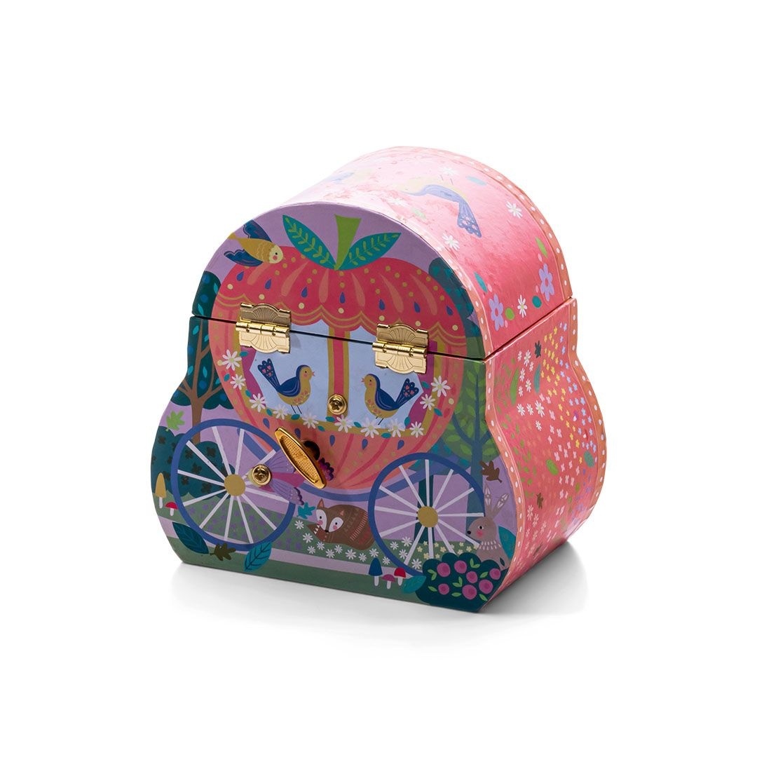 Floss & Rock Music / Jewelery box, Fairytale carriage - 13 x 13 x 8.5 cm - Multi