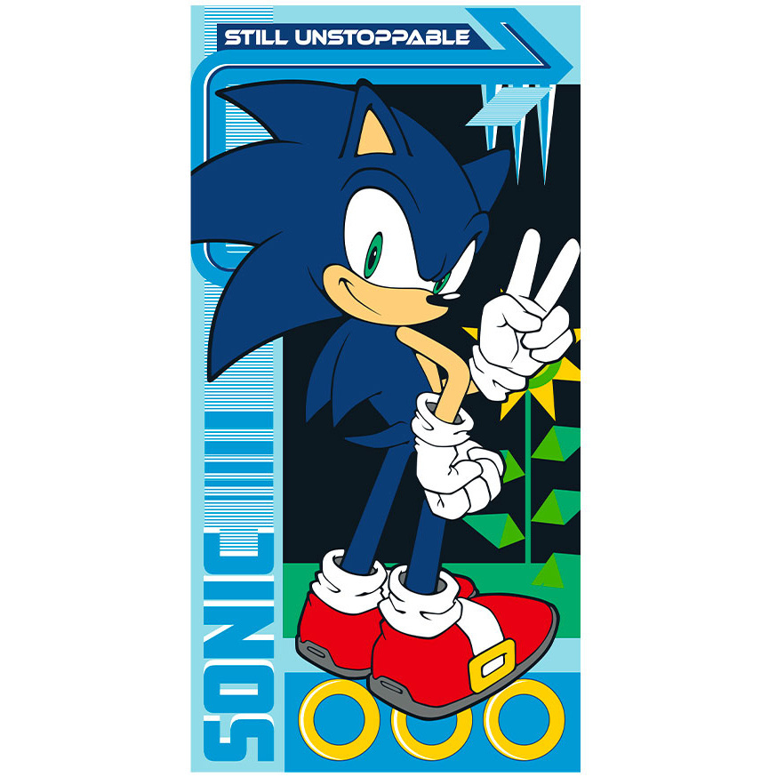 Sonic Beach towel, Still Unstoppable - 70 x 140 cm - Polyester