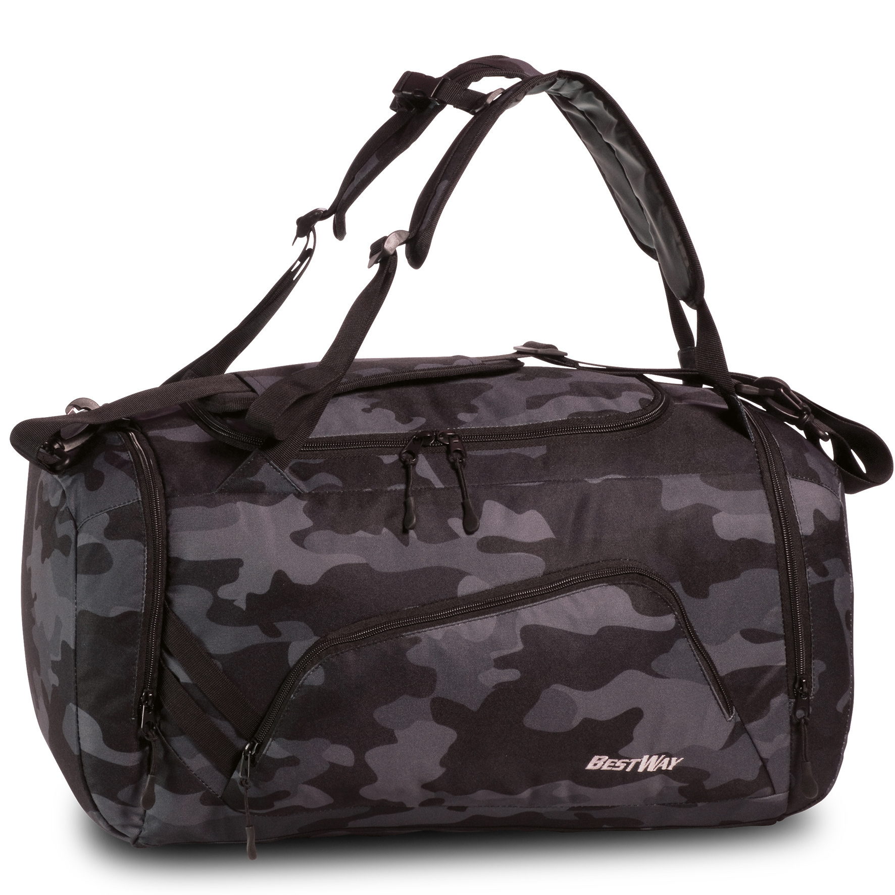 Bestway Sports bag, Camo gray - 46.5 x 27 x 25 cm - Polyester