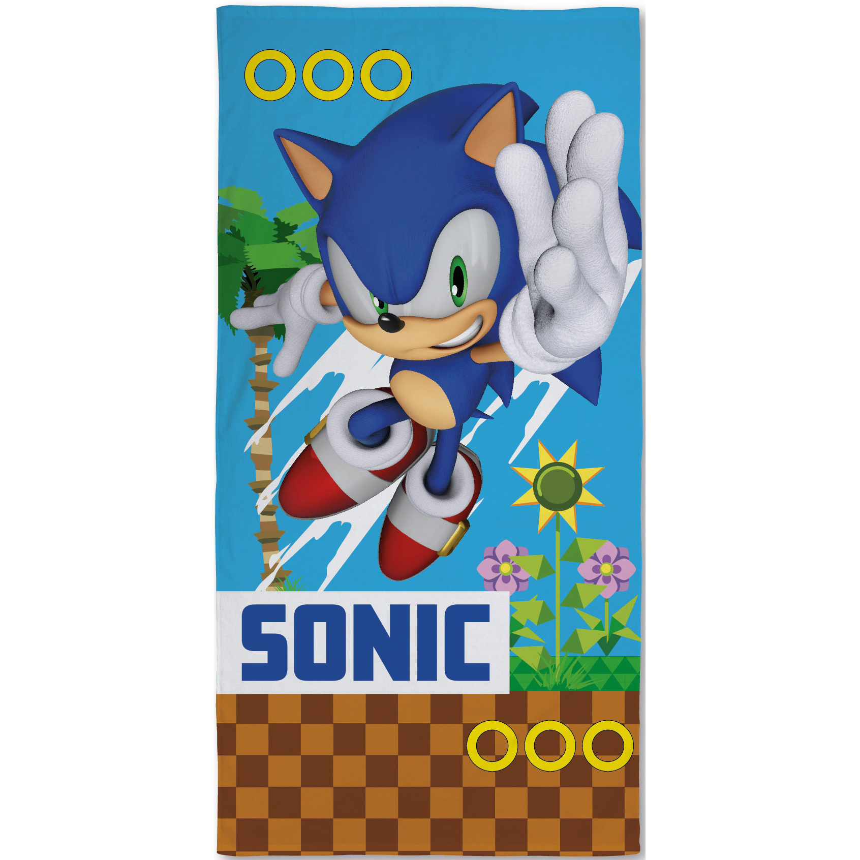 Sonic Beach towel, Unstoppable - 70 x 140 cm - Cotton