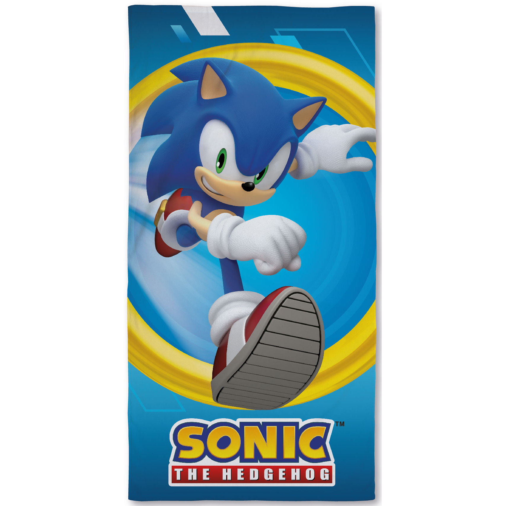 Sonic Beach towel, Run - 70 x 140 cm - Cotton