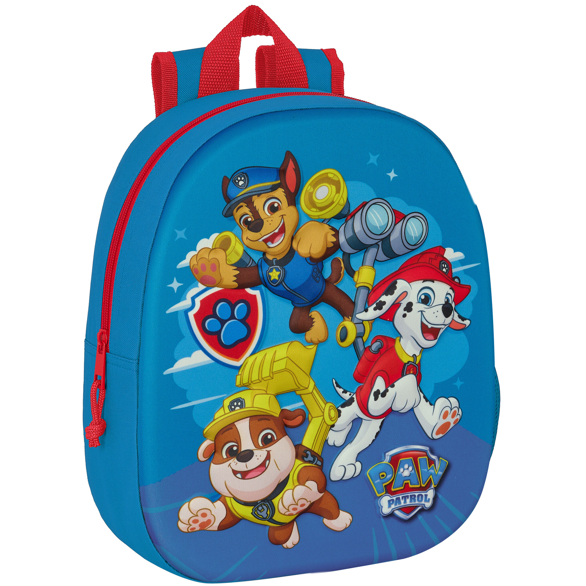 Paw Patrol Backpack, 3D Team - 33 x 27 x 10 cm - Polyester