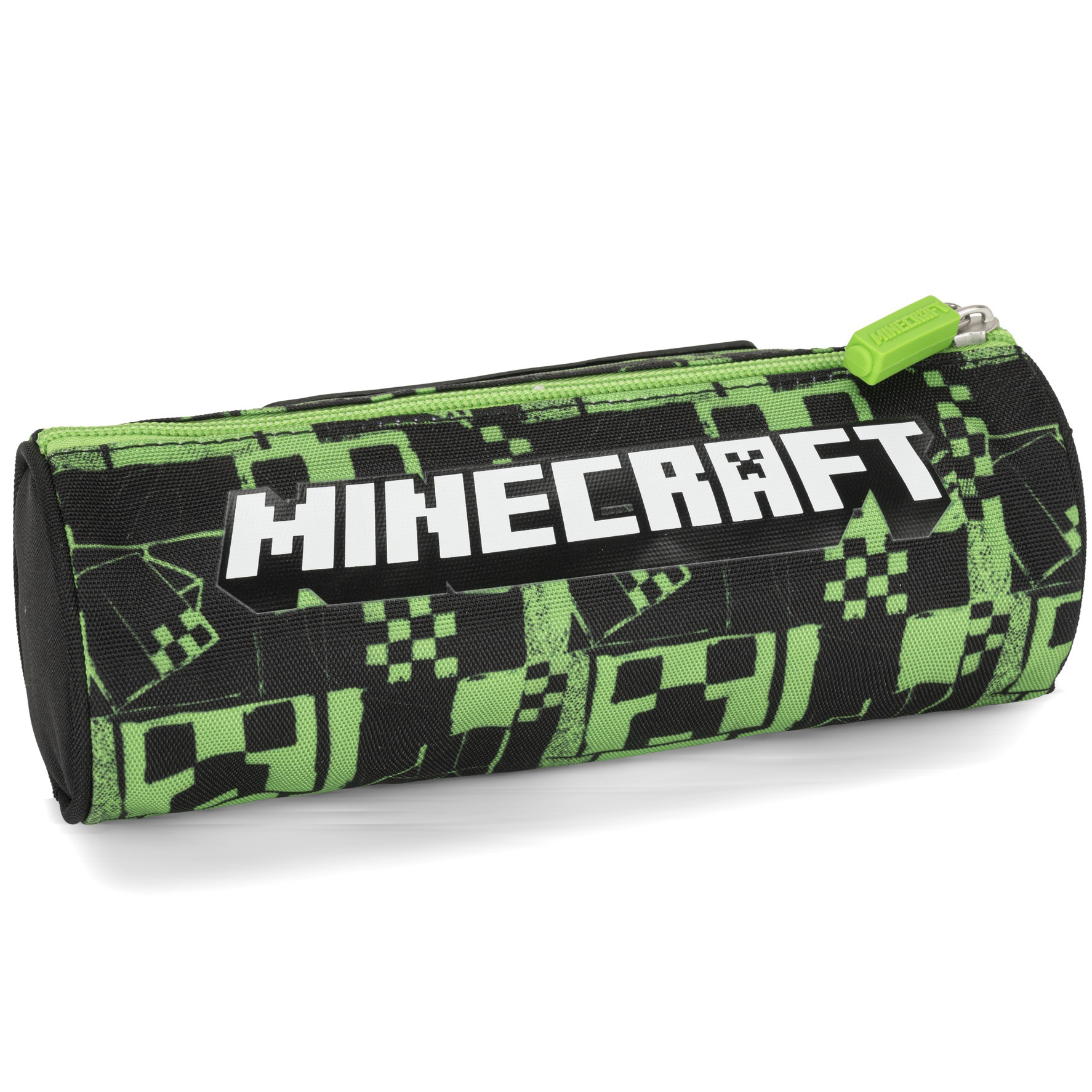 Minecraft Pouch Round, Build - 22 x 8 cm - Polyester