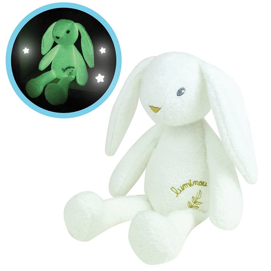 Luminou Knuffel Konijn Glow in the Dark - ± 30 cm - Pluche