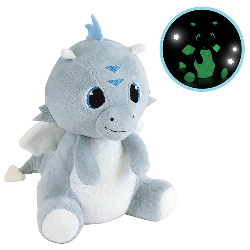 Leon de Draak Knuffel Glow in the Dark - ± 21 cm - Pluche