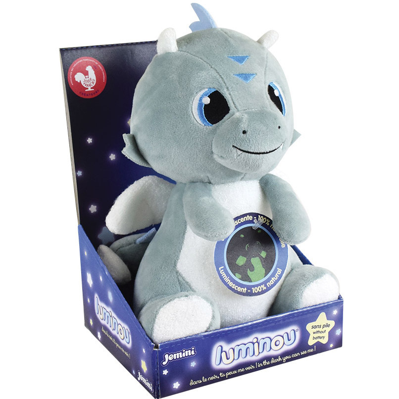 Leon de Draak Knuffel Glow in the Dark - ± 21 cm - Pluche