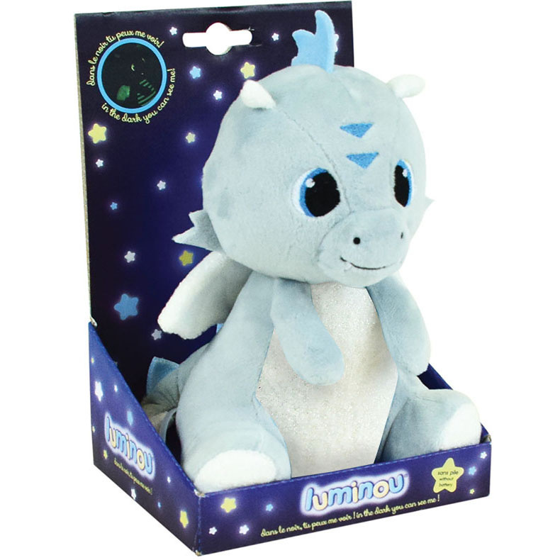 Leon de Draak Knuffel Glow in the Dark - ± 21 cm - Pluche