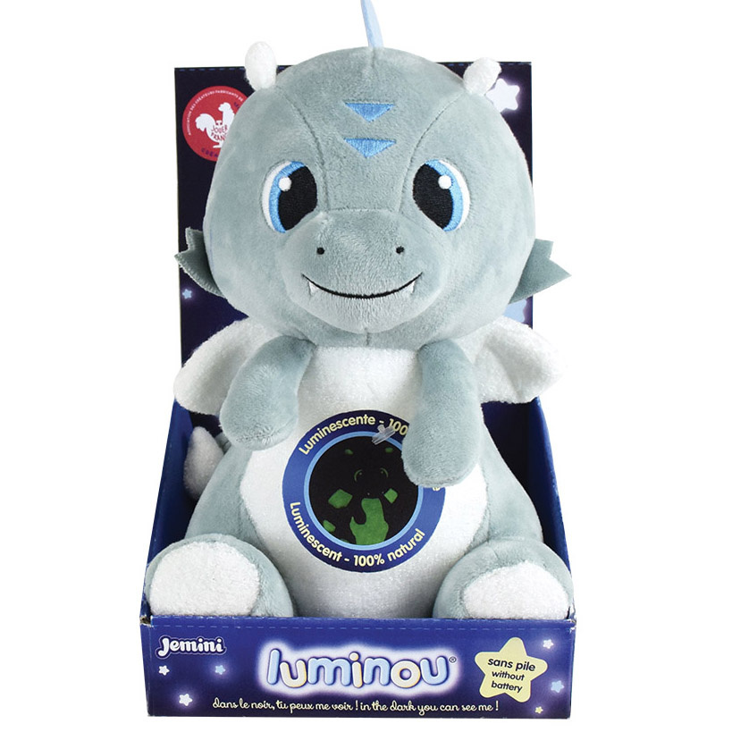 Leon de Draak Soft toy Glow in the Dark - ± 21 cm - Plush