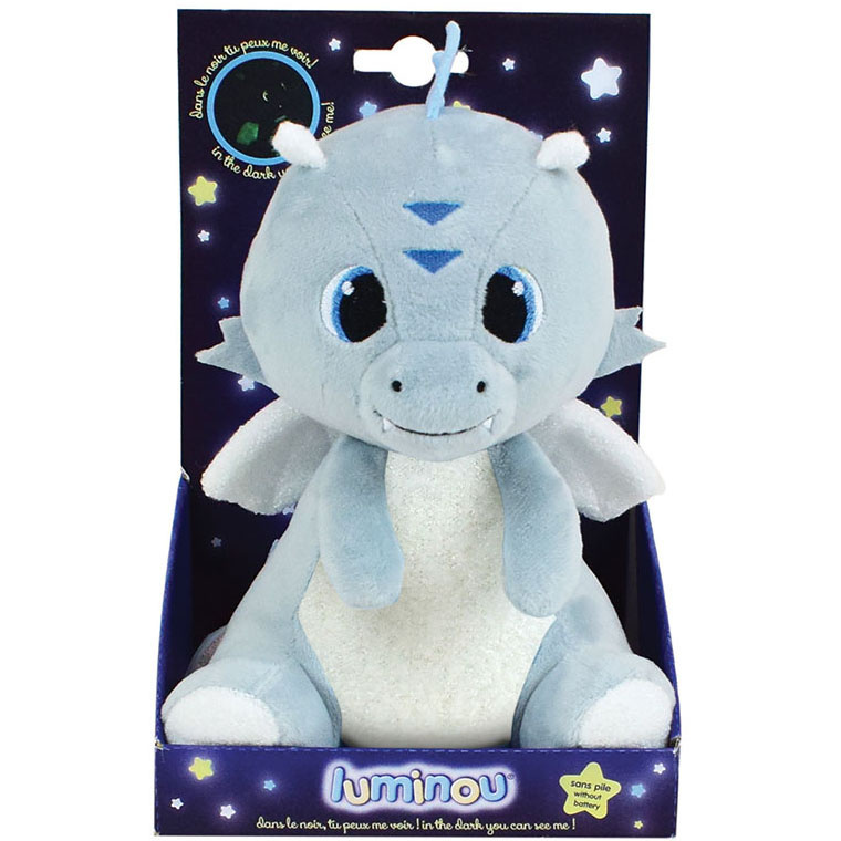 Leon de Draak Knuffel Glow in the Dark - ± 21 cm - Pluche