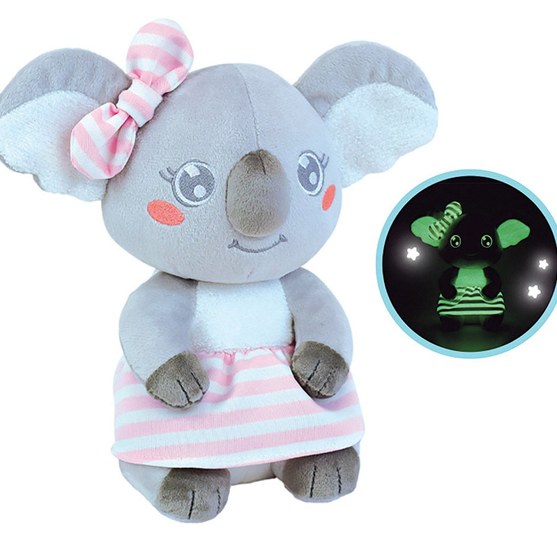 Mimi Koala Knuffel Pink Glow in the Dark - ± 22 cm - Pluche