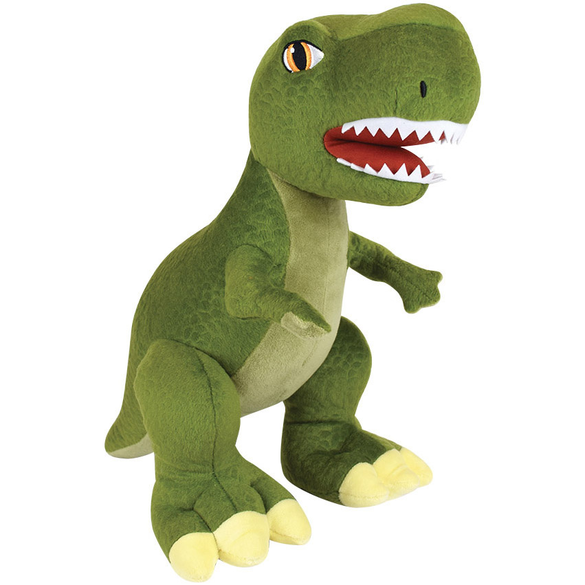 Dinosaurus Knuffel Tyrannosaurus - geluid en licht -  ± 39 cm