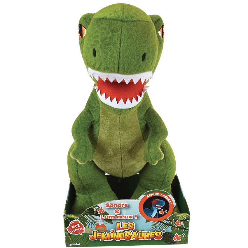 Dinosaurus Tyrannosaurus Soft toy - sound and light - ± 39 cm