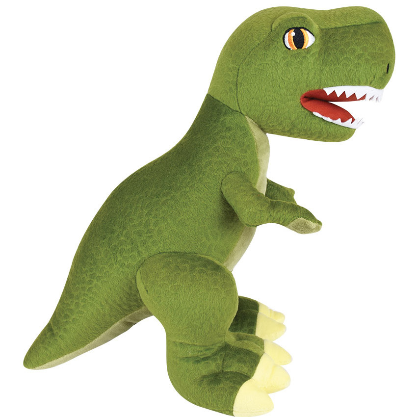 Dinosaurus Knuffel Tyrannosaurus - geluid en licht -  ± 39 cm