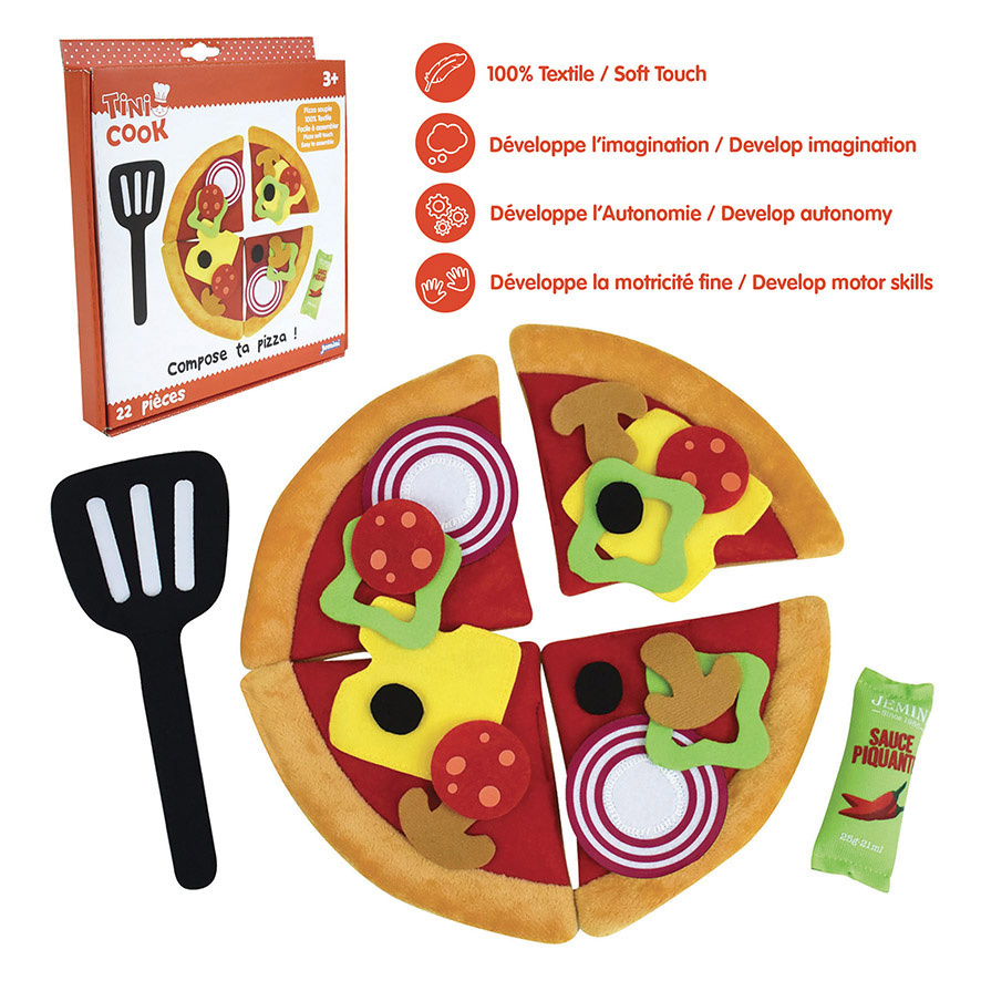 Jemini Tini Cook Pizza - 22 pieces - Plush