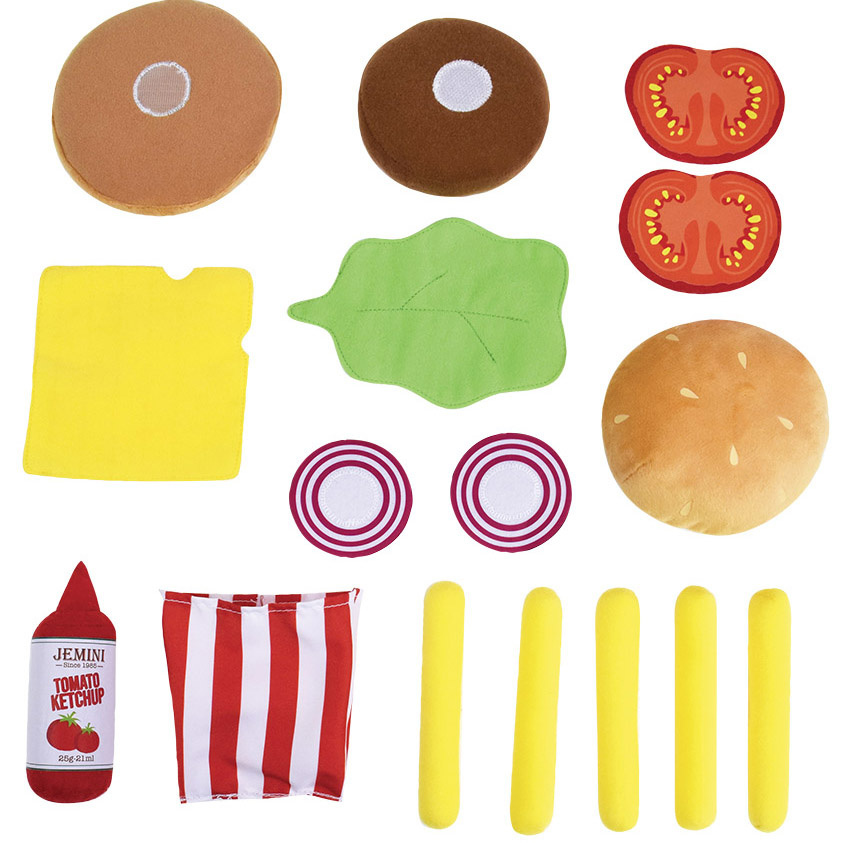 Jemini Tini Cook Burger menu - 16 pieces - Plush