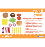 Jemini Tini Cook Burger menu - 16 stuks - Pluche